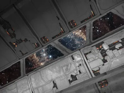 Sci-fi Textures Starter Pack Low-poly 3D model