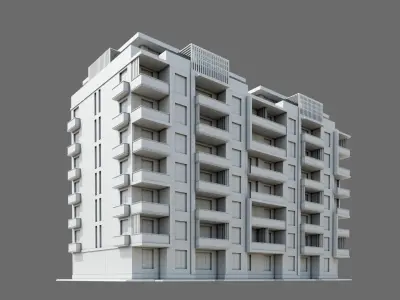 Residental Building ID038 3D model