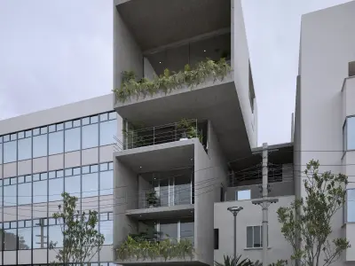 Edificio Amsterdam 01 3D model