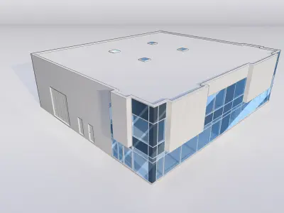 Warehouse model skp archicad Lumion 12 3D model