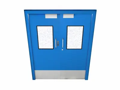 Double Door Low-poly 3D model