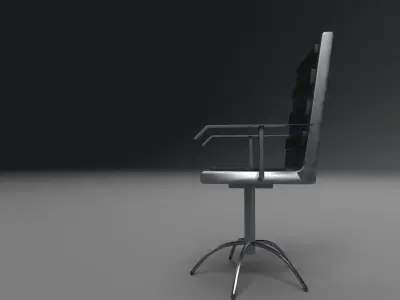 Sci Fi Office Chair Low-poly 3D model