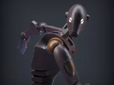 BX COMMANDO DROID FROM CLONE WARS 3D print model