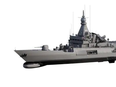 Long range patrol boat 3D model