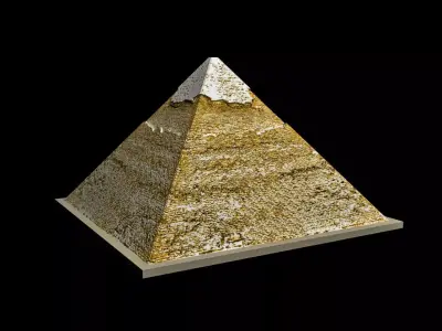 The Egyptian Pyramid of Khafre Low-poly 3D model