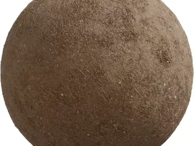 Dry Straw Covered Dirt Texture