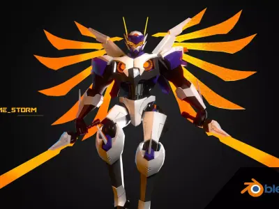 Saber Codename Storm Mobile Legends Bang bang Low-poly 3D model