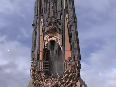 Dragon Tower Gateway 1 3D model