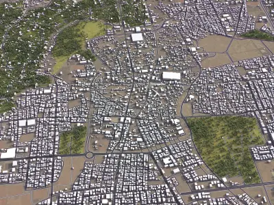 Hofuf - 3D City Low-poly 3D model