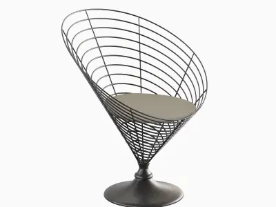 Wire Cone Chair 02 3D model