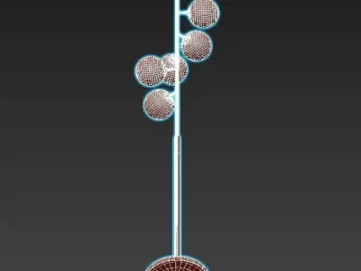 GALASSIA floor lamp with four balls 3D model