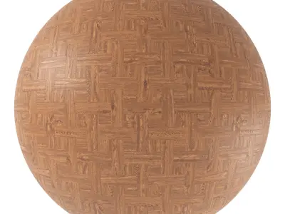 Parquet - Laminate - Wooden floor 4 in 1 3D model 38