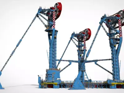 Sci-Fi Polar station 3D model