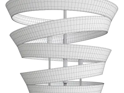 Culter Pendant Light Low-poly 3D model