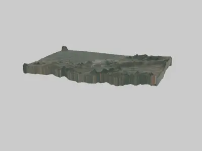 Jabalpur City Low-poly 3D model