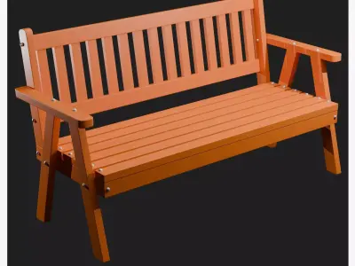 Bench B2 3D model