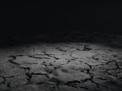 Asphalt Macro Scene 8K and 4K Textures 3D model