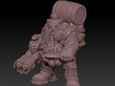 SPACE NANETTI HeavyFlamer Squod  3D print model