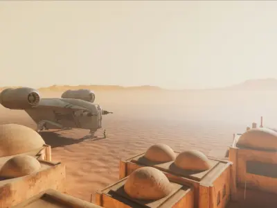 Razor Crest Low-poly 3D model