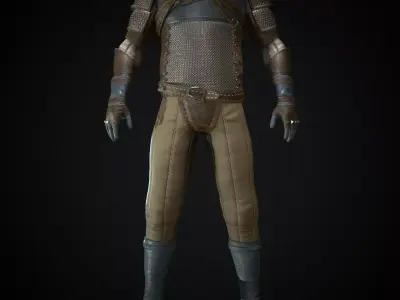 Next Generation Wizard Armor Set Low-poly 3D model