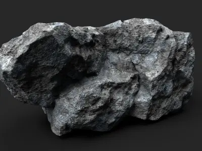 Rock 16-4 Low-poly 3D model