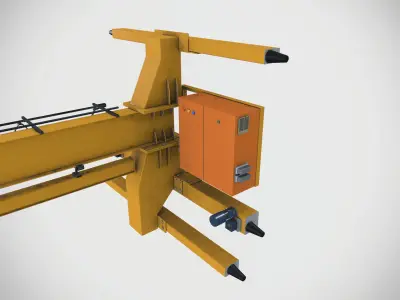 Wall Mounted Crane 3D model