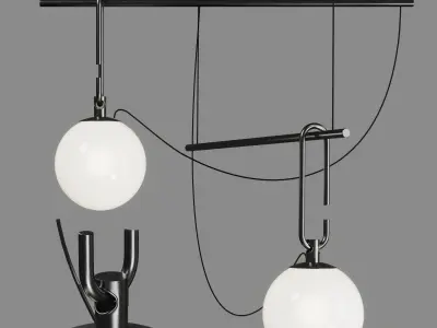 NH S1 22 SUSPENSION pendant light  Low-poly 3D model