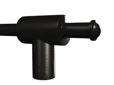 Post-Arm microphone stand 3D model