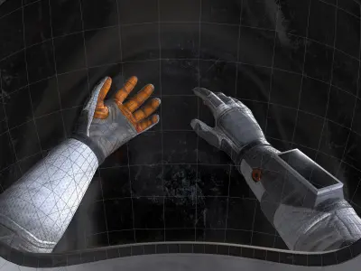 MX02 Male Space Suit LITE VERSION Low-poly 3D model