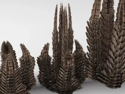 Robot Spine Tower 3 towers  3D model