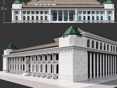Building03 NewYork-Style Low-poly 3D model