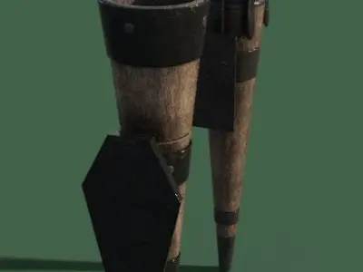 torchs old medieval Low-poly 3D model