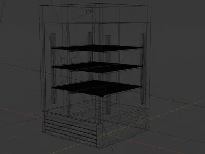 Free Refrigerator Double Door Stainless Steel Free 3D model
