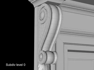 Classical window without pediment 3D model