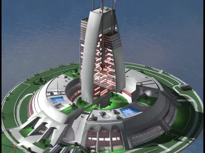 Future City Buildings 3D Model Pack