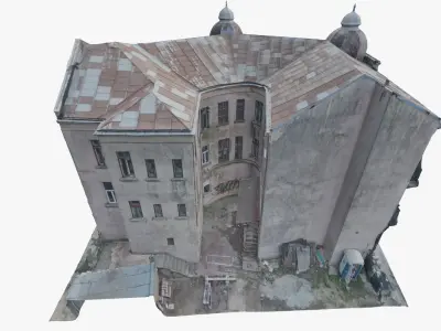 3D Scan Old Building 1 Low-poly 3D model