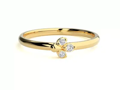 Women ring 3D print model 151