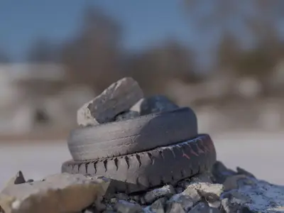 3D Tire Stone model 3D model