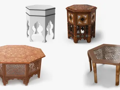  Oriental Wooden Tables Collection 2 