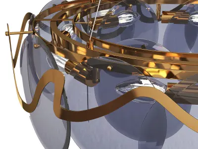 ALESSA chandelier Low-poly 3D model