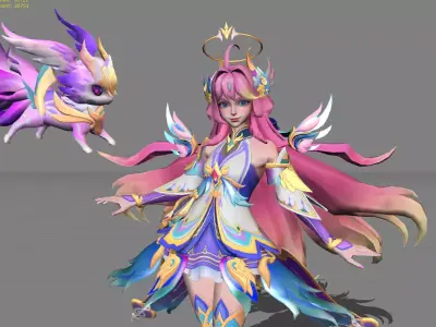 Floryn Melody of Light Low-poly 3D model