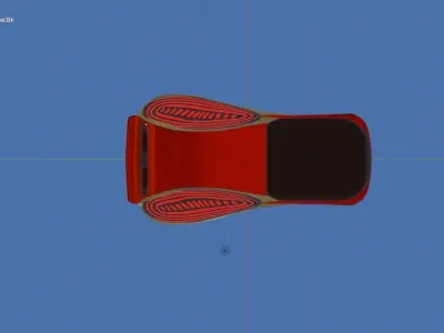 Flying Vehicle - Rigged Low-poly 3D model