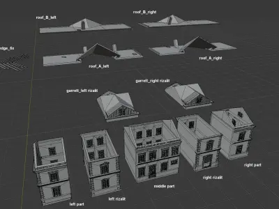 Charming czechoslovakia train station 3D print model