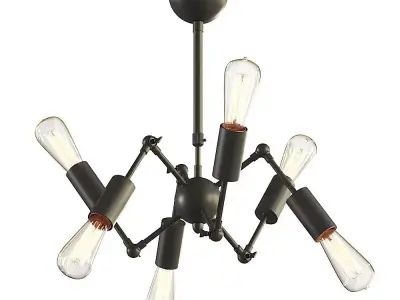 Arte Lamp Roots A9190LM-6BK 3D model