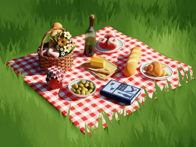 Picnic 3D model