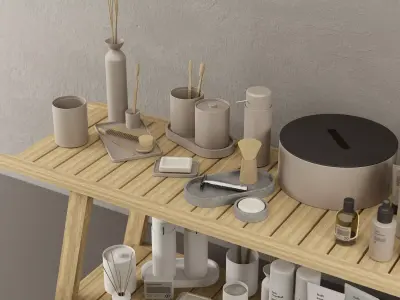 Bath Essentials Set for D5Render 3D model