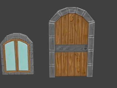 Simple Game Asset Low-poly 3D model