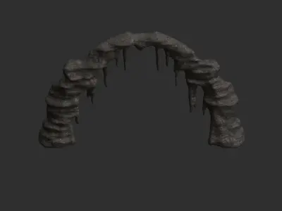 Cave Rock L - Base Low-poly 3D model