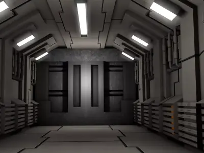 Sci Fi Corridor 3D model