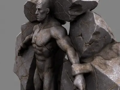 cave  gate 1 Low-poly 3D model